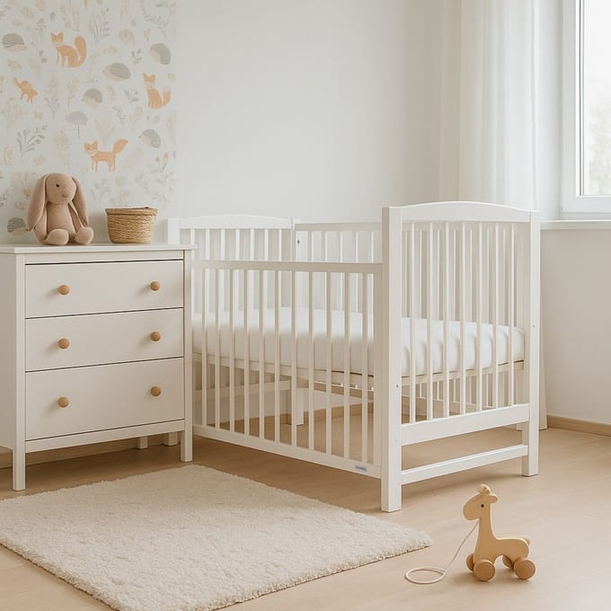 New Baby LILLY houten ledikant 120x60 cm wit - Babybed