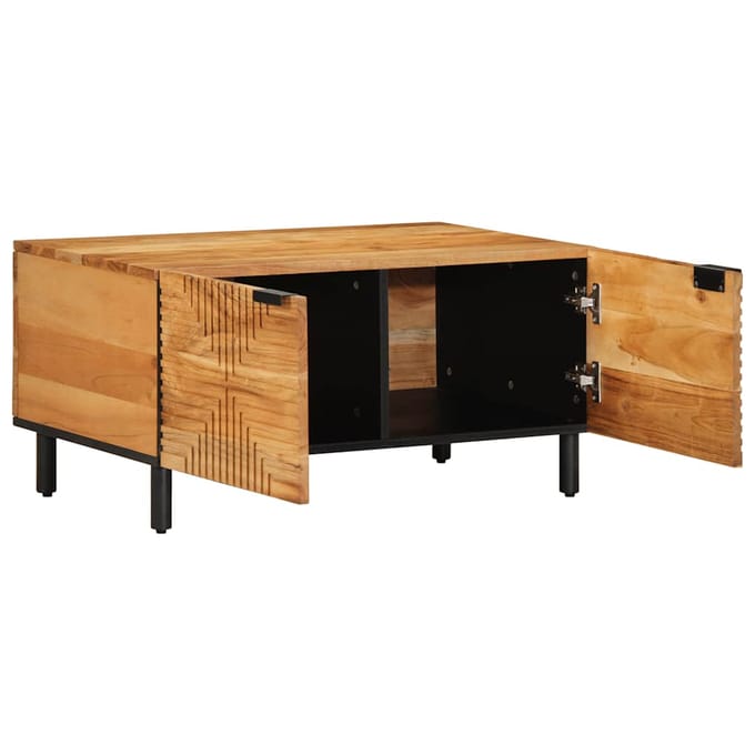 vidaXL - Salontafel - 80x50x40 - cm - Massief - Acaciahout
