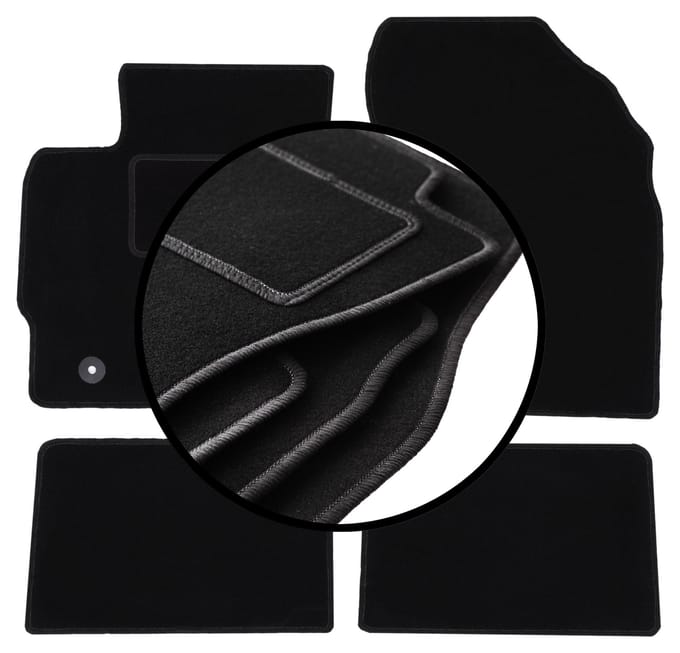 Complete set veloursmatten voor: Toyota Auris II hatchback, stationwagen (2012-2018)