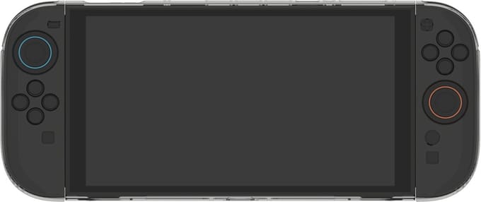 Deltaco Gaming GAM-195 draagbare gameconsole-behuizing Hardshell-doos Nintendo Polycarbonaat (PC) Transparant