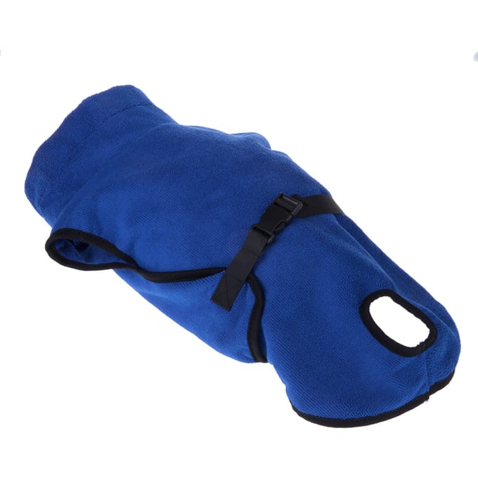 Hondenbadjas L (73 cm ruglengte) Microvezel-Droogmantel