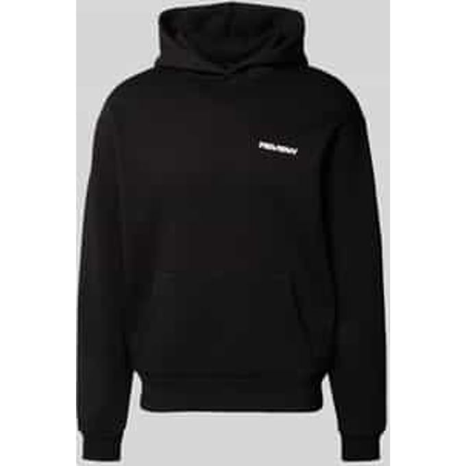 hoodie met labelprint