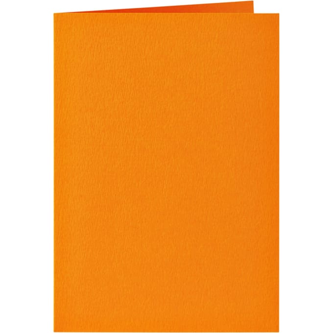 Papicolor Dubbele kaart A6 oranje 200gr-CV 6 stuks  309911 - 105x148 mm