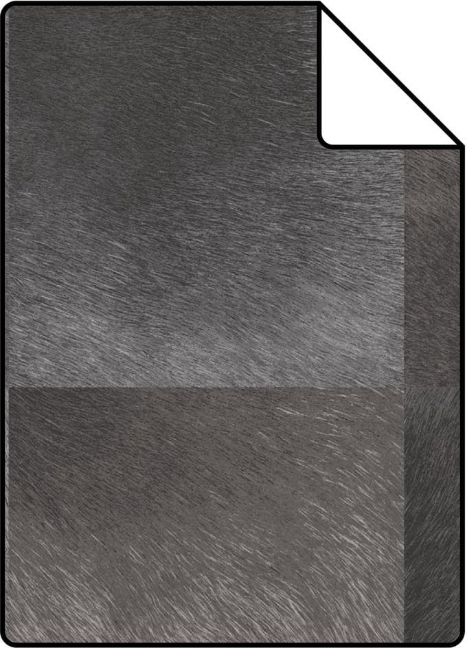 Proefstaal Origin Wallcoverings behang dierenhuid motief donkergrijs - 26,5 x 21 cm - 347327-S