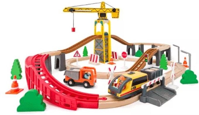 Woody Woody treinset Kraan 93073