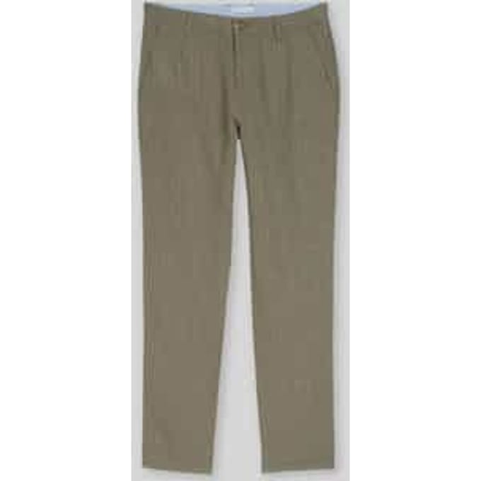 regular fit chino van linnen-katoenmix