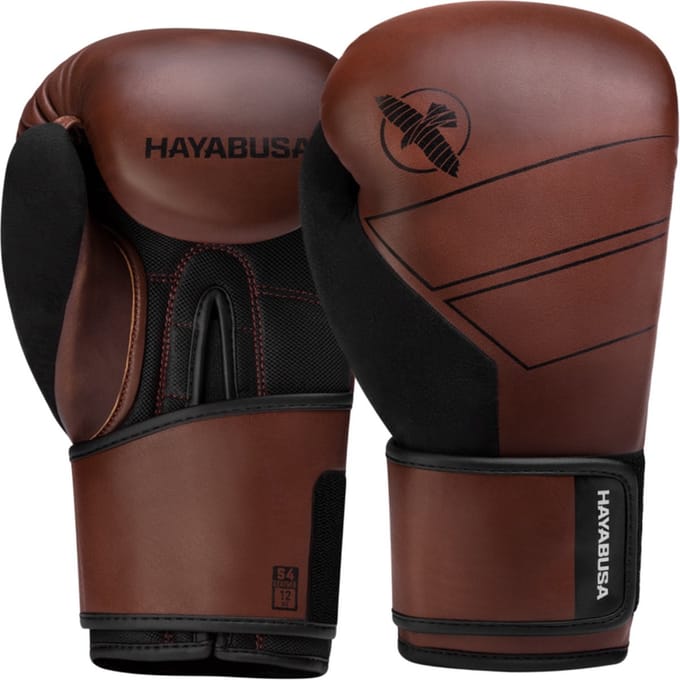 Hayabusa S4 Bokshandschoenen - Echt Leer - Bruin 12 oz