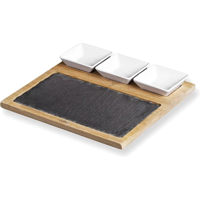 Leistenen tafelblad met bakjes Lacor