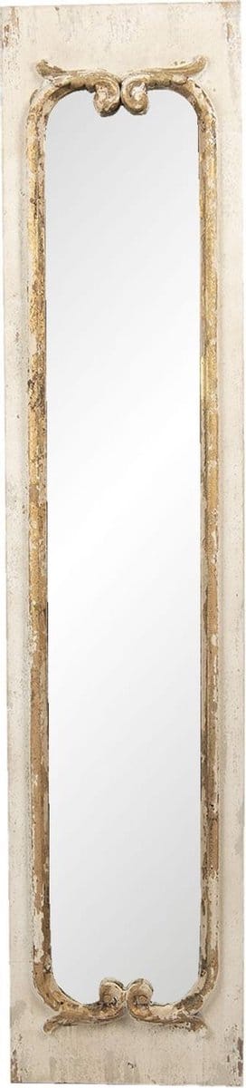 Clayre & Eef Spiegel 33x149 cm Beige Hout