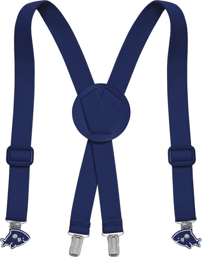 Playshoes Bretels Donkerblauw Met Vis Maat 70