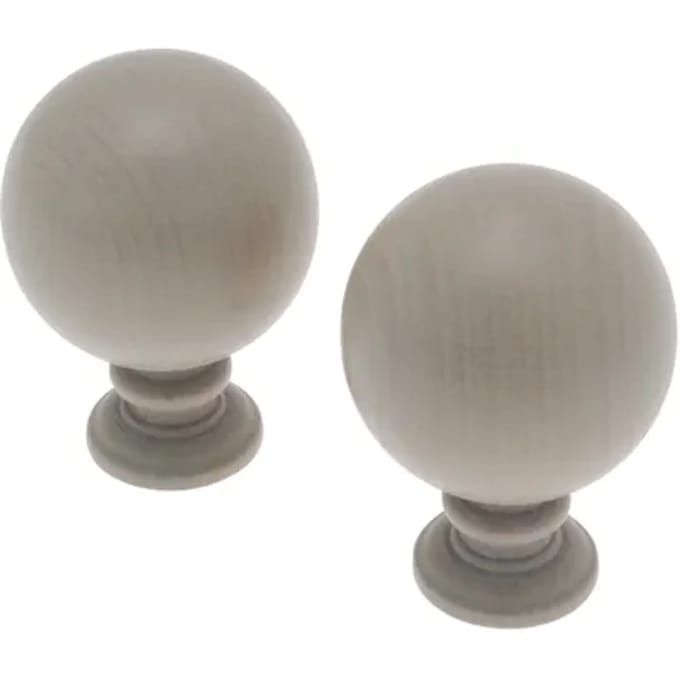 Decomode Gordijnknop Bulb Taupe - 2 Stuks