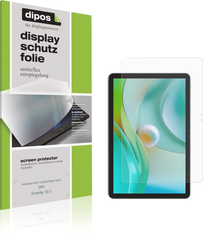 dipos – 2x Matte Beschermfolie geschikt voor SPC Gravity 10.1 | Krasbestendige & antireflecterende Screenprotector Ultra-Thin
