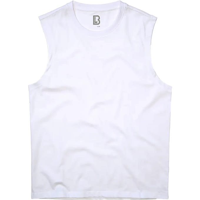 Brandit Top Top wit M Katoen Heren - Basics