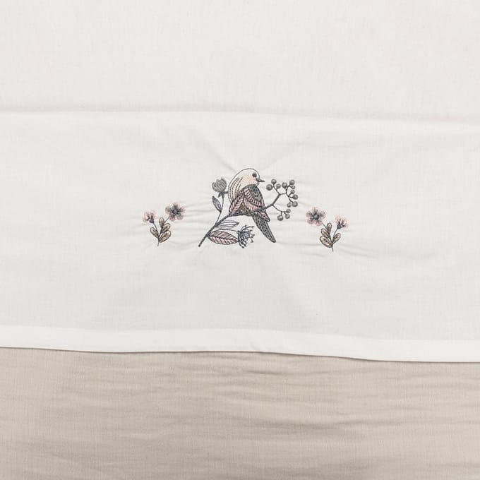 Funnababy Wieglaken 75x100 cm – Katoen – Geborduurde Print