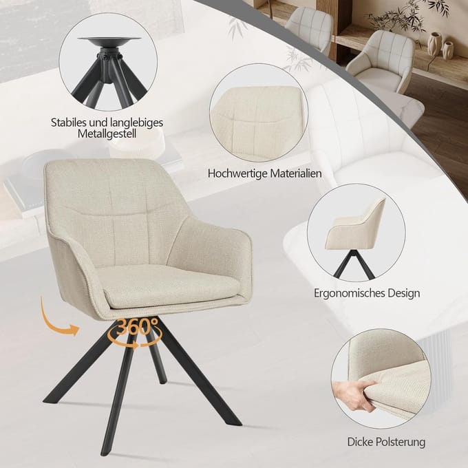Set van 6 Luxe Ergonomische - 5x83 cm - Novihome
