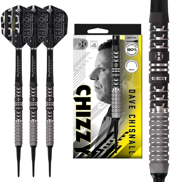 Harrows Dave Chisnall V4 90% - Soft Tip Darts
