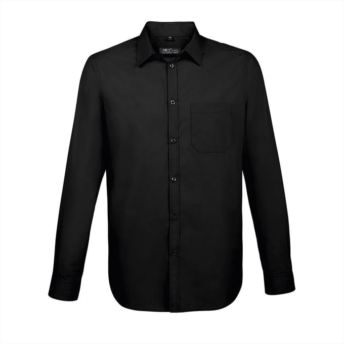 SOL'S Men´s Baltimore Fit Shirt L02922 - Black - 3XL