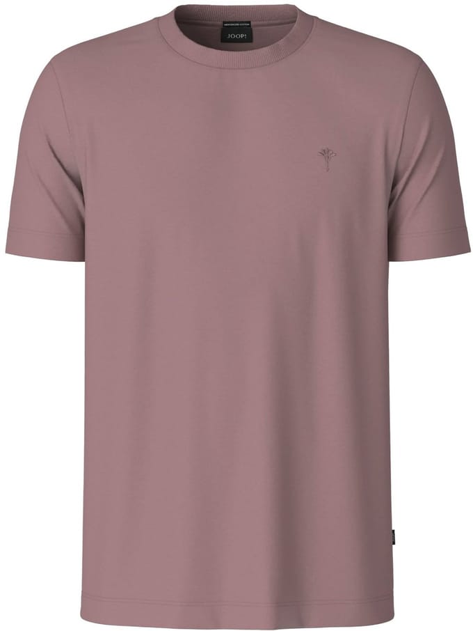 T-shirt met ronde hals en Gestikt logo