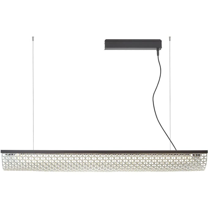 Bover LED hanglamp Nans Balis S/140, bruin/beige, 140 cm