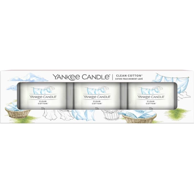 Yankee Candle Mini Clean Cotton Set 3 st