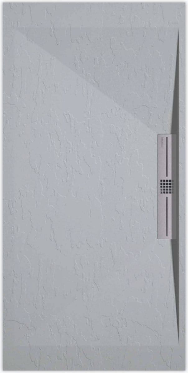 Sanifun douchebak Stone Side Gray 7035 Slate 1000 x 900 S