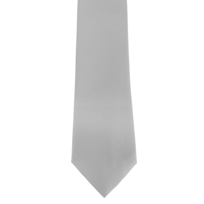 Premier Herensatineband (smal blad) (pakje van 2) (Zilvergrijs)