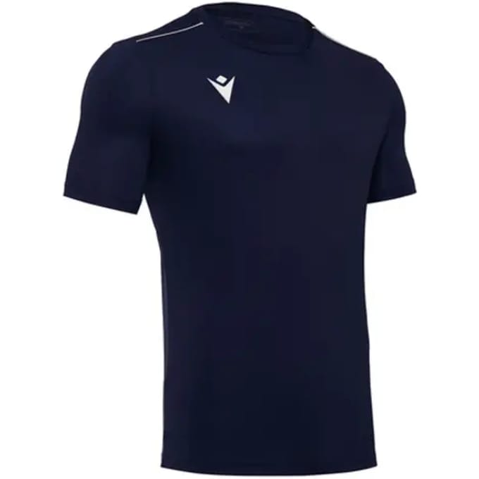 Macron Rigel Hero Shirt Korte Mouw Heren - Marine | Maat: XXL