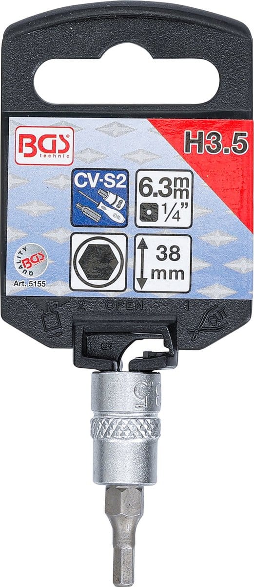 BGS Dopsleutelbit 1/4 INBUS 3,5 mm