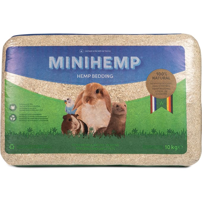 Voordeelpakket: 2x 10kg Minihemp Hennep Bedding voor kleine dieren