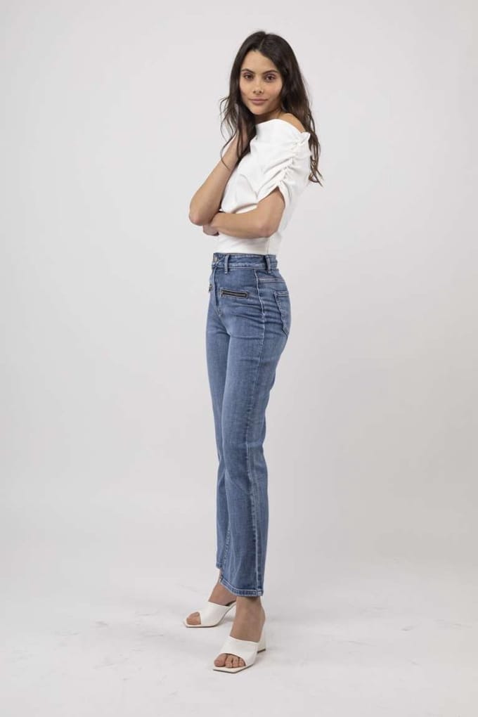 Toxik3 - Flared cropped jeans