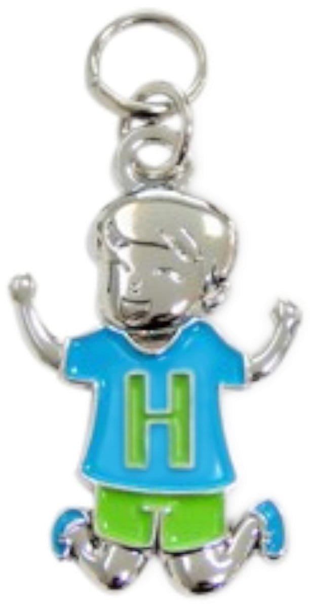 Bedeltje - H - Jongen - Charms for you