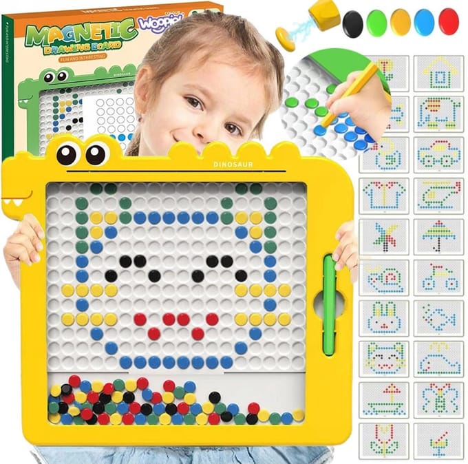 Woopie magnetisch bord voor kinderen Montessori Magpad dinosaurus - UNI