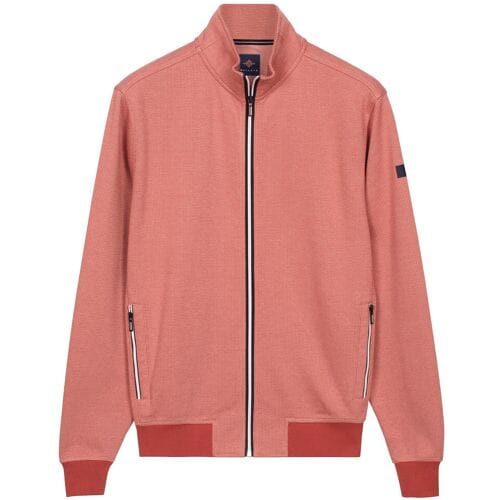 Baileys Vest Sweat Texture Zip Yarn Dyed Jacquard Interlock Dusty Rose / male