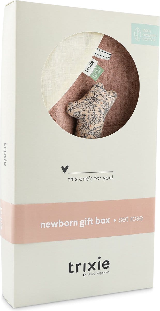 Trixie Newborn geschenkdoos M - Lovely Leaves