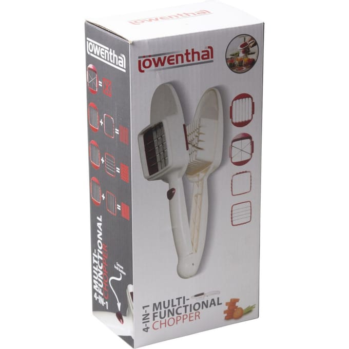 4-in-1 Multifunctionele groente/aardappel snijder wit - Keukenbenodigdheden - Kookbenodigdheden