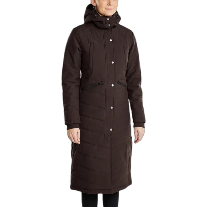Montar FW25 Dicte Brown extralange jas waterafstotend BRUIN 36
