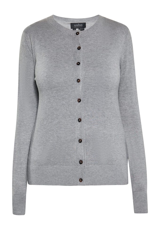 usha Vest Dames grijs melange
