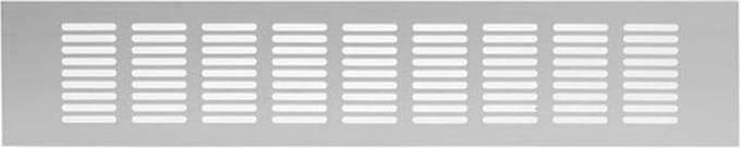 Plintrooster aluminium - zilver L=400mm x H=80mm -RA840S