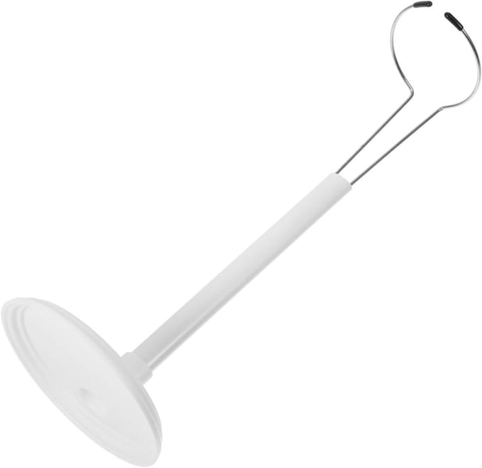 Poppenmodelstandaard - Poppensteun - Poppen Presenteren - Verstelbare Hoogte - 35 Cm Hoog - Wit