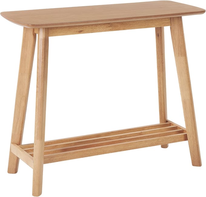 TULARE - Consoletafel - Lichtbruin - Rubberhout