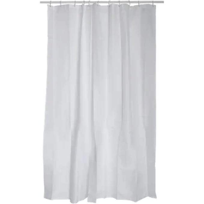 MSV Douchegordijn Wit – Waterdicht Douchegordijn van Polyester – 120 x 200 cm – Lichtgewicht en Sneldrogend