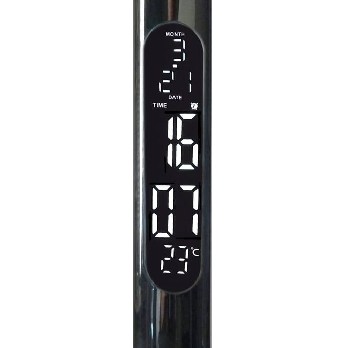Aluminor LED bureaulamp Success met klok, zwart