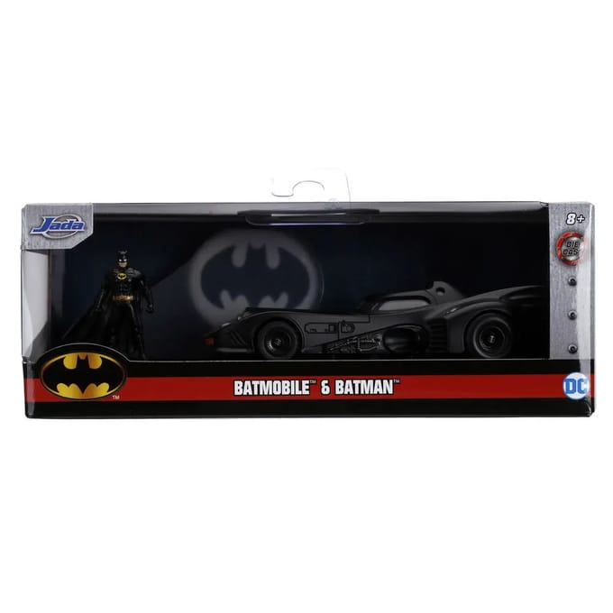 Beeldje Jada Toys DC Comics Batmovil 1989 + Batman