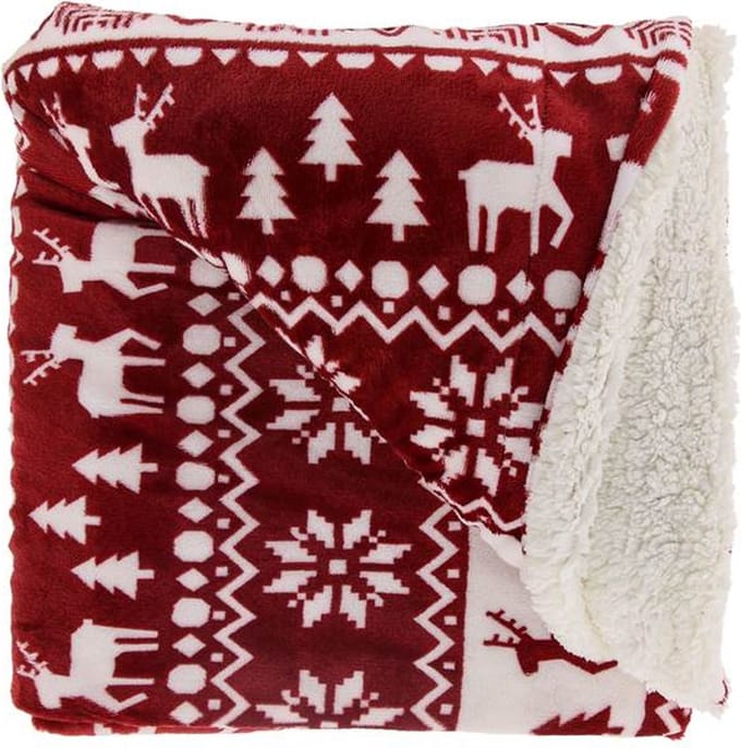 Unique Living Yael Plaid - 150x200 cm - Red