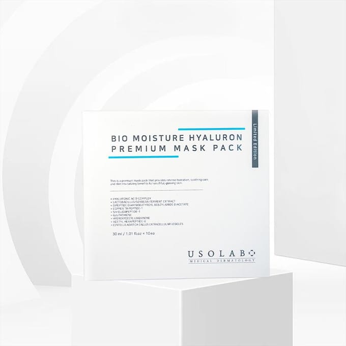 [USOLAB] Bio Hydraterend Hyaluron Mask Pak 30ml*10ST white