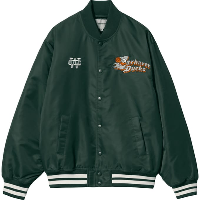 Carhartt Wip Flaming Ducks Jas Groen