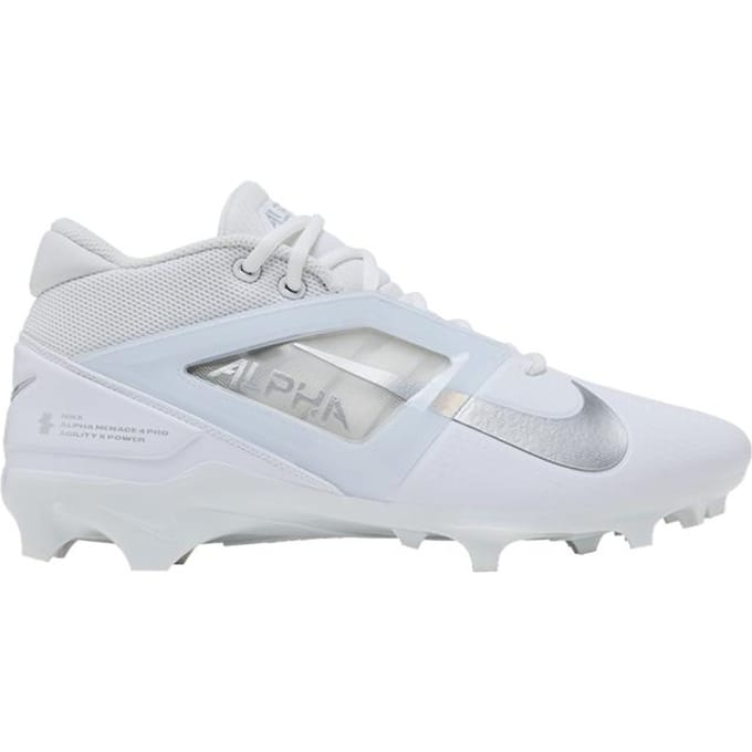 Nike Alpha Menace 4 Pro Wit Metallic Zilver 44