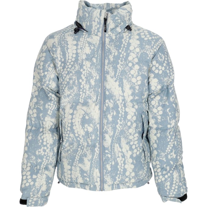 Mannen Ray Denim Puff Jacket lichtblauw