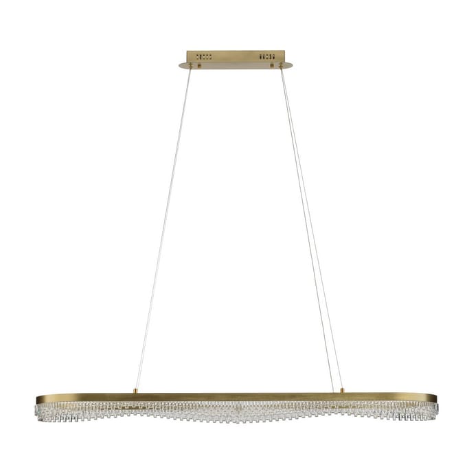 Milagro Lighting LED hanglamp Preciosa, goud, metaal, lengte 120 cm