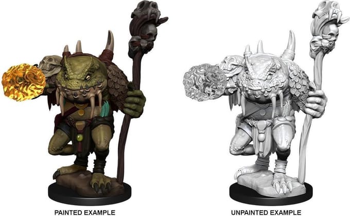 Wizkids Green Slaad Miniature - Dungeons & Dragons Nolzur's Marvelous